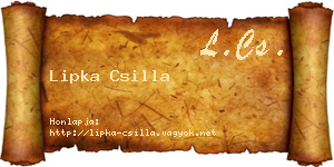Lipka Csilla névjegykártya